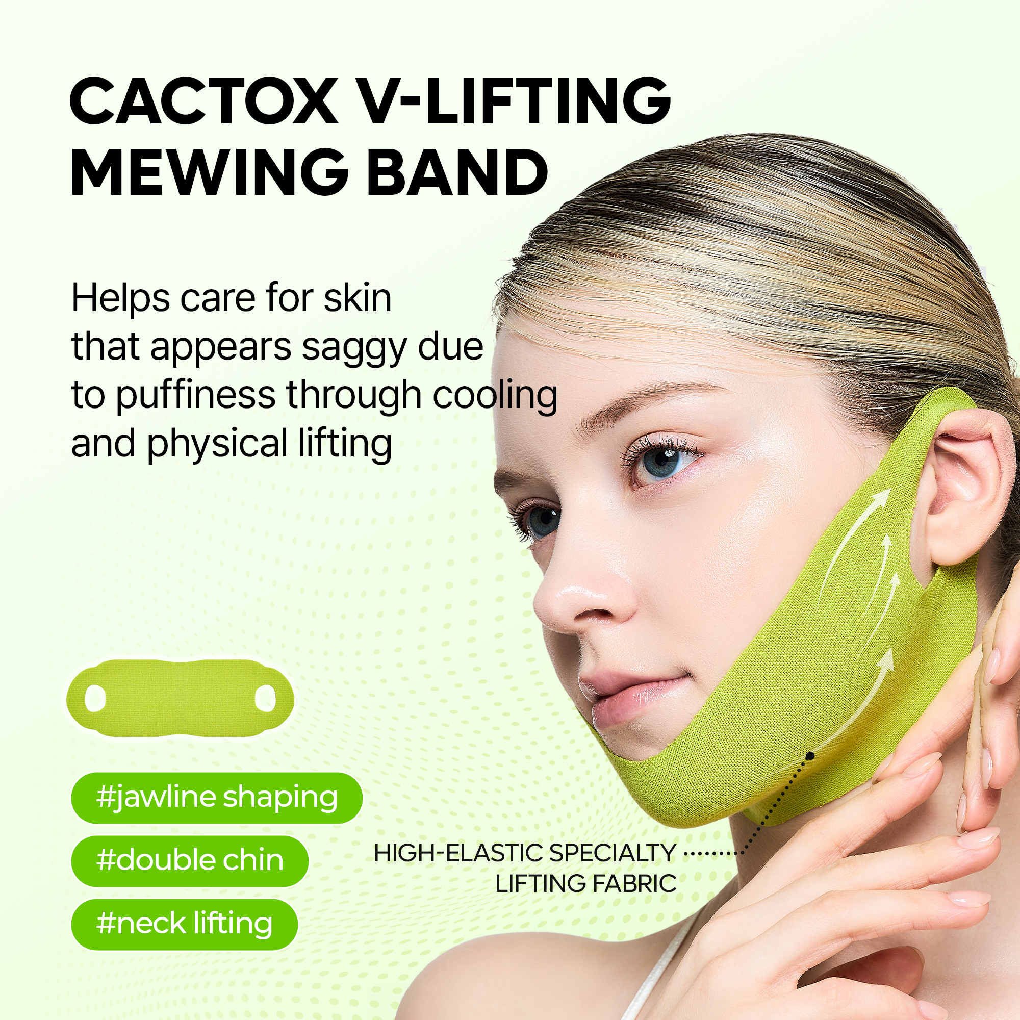 Alternative view of Cactox V Lifting Mewing Band 4Ea