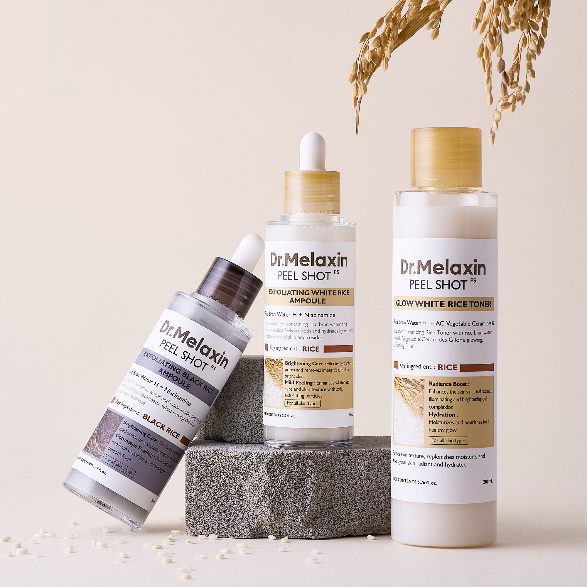 Alternative view of Peel Shot Glow Rice Line